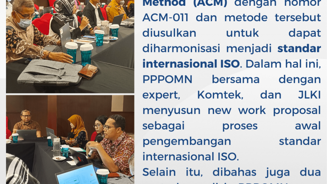 Harmonisasi Metode Analisis Kosmetik Indonesia Menuju Standar Internasional ISO dan SN