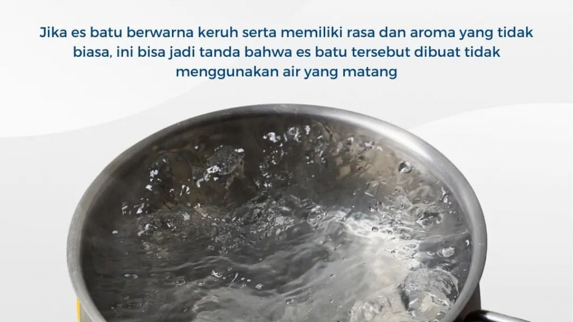 Tips memilih es batu yang aman