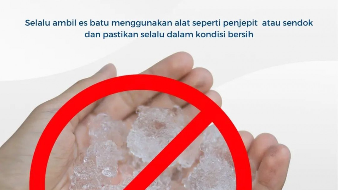Tips memilih es batu yang aman