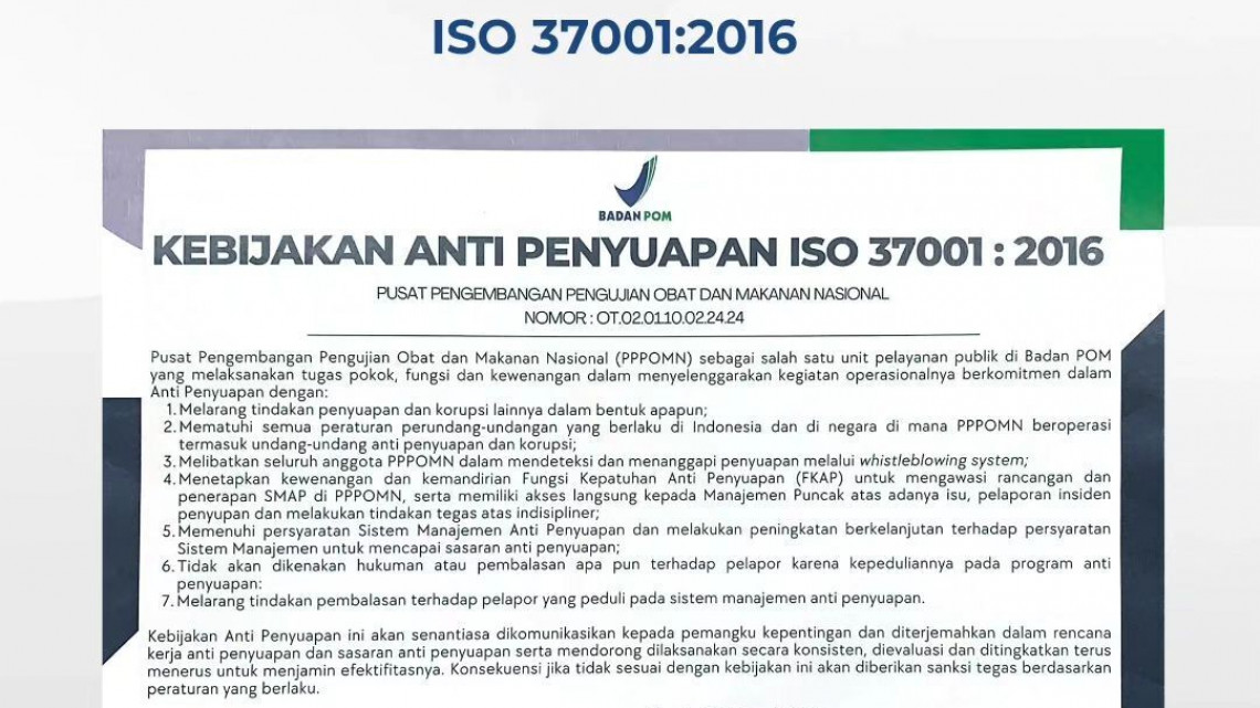 Komitmen Anti Penyuapan