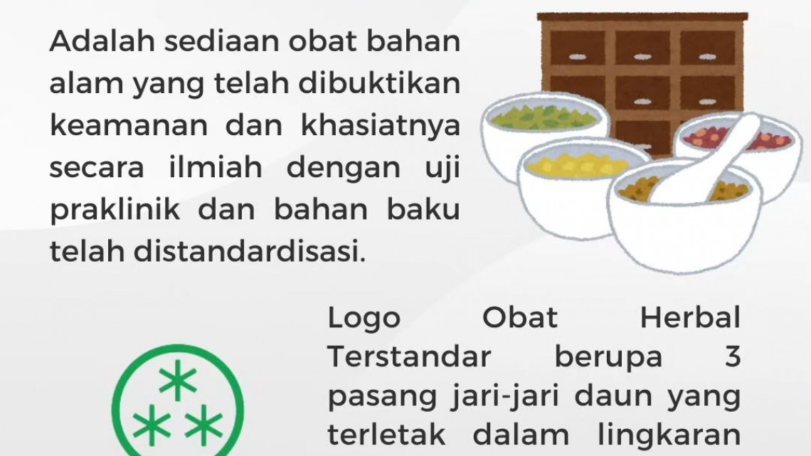 Jenis Obat Tradisional Produk Hasil Bahan Alam