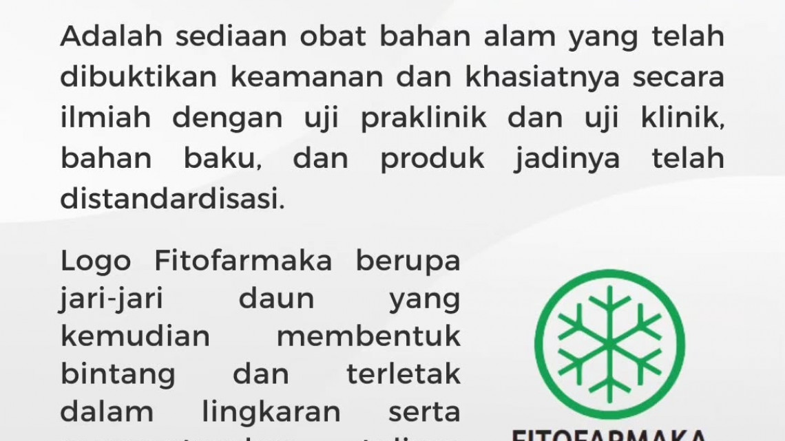 Jenis Obat Tradisional Produk Hasil Bahan Alam