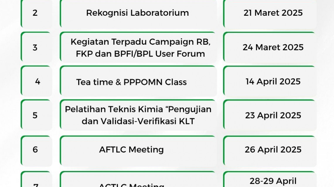 Kalender Kegiatan