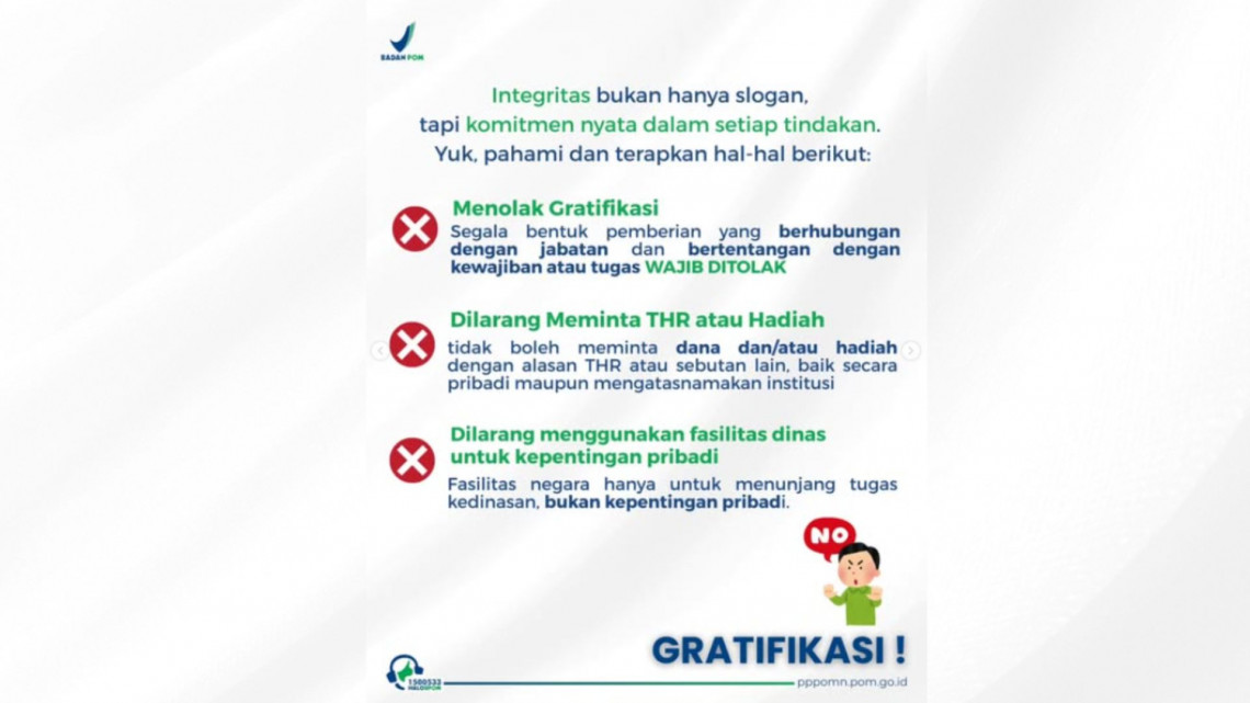 Tolak Gratifikasi